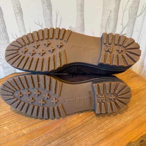 Paul Green Brown Chelsea Brogue Ankle Boots- US 7.5 EUC - Picture 5 of 7